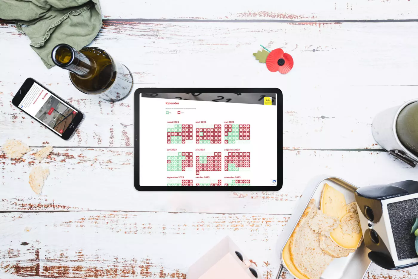 mockup vakantie woning webdesign