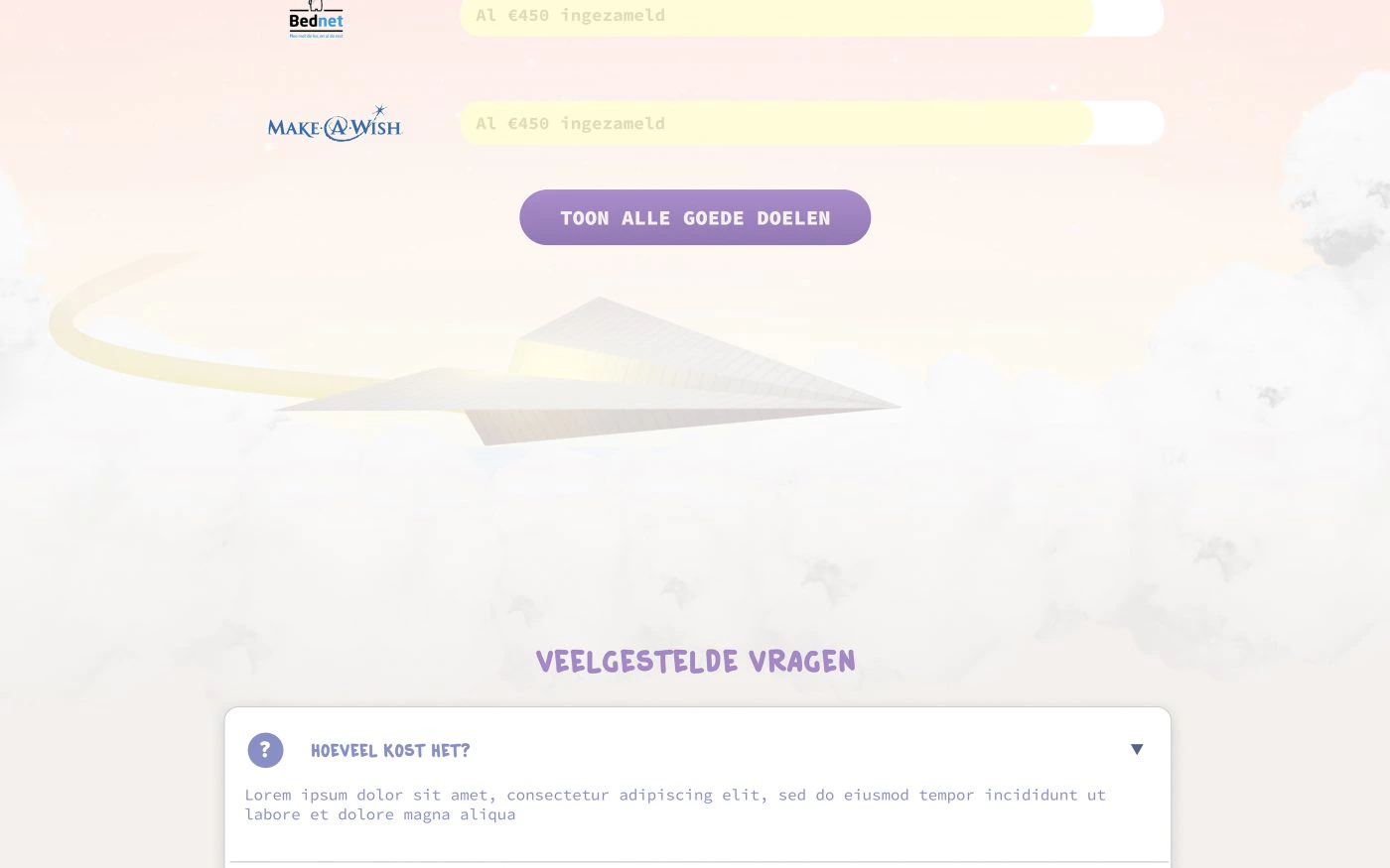 Papieren vliegtuigje