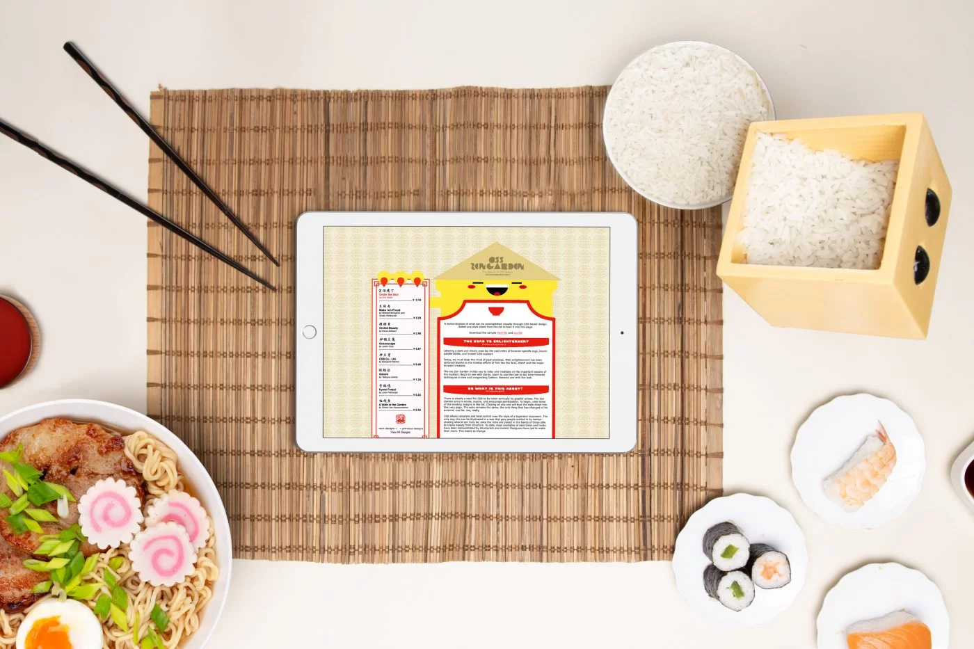 CSS-Zen-Garden mockup