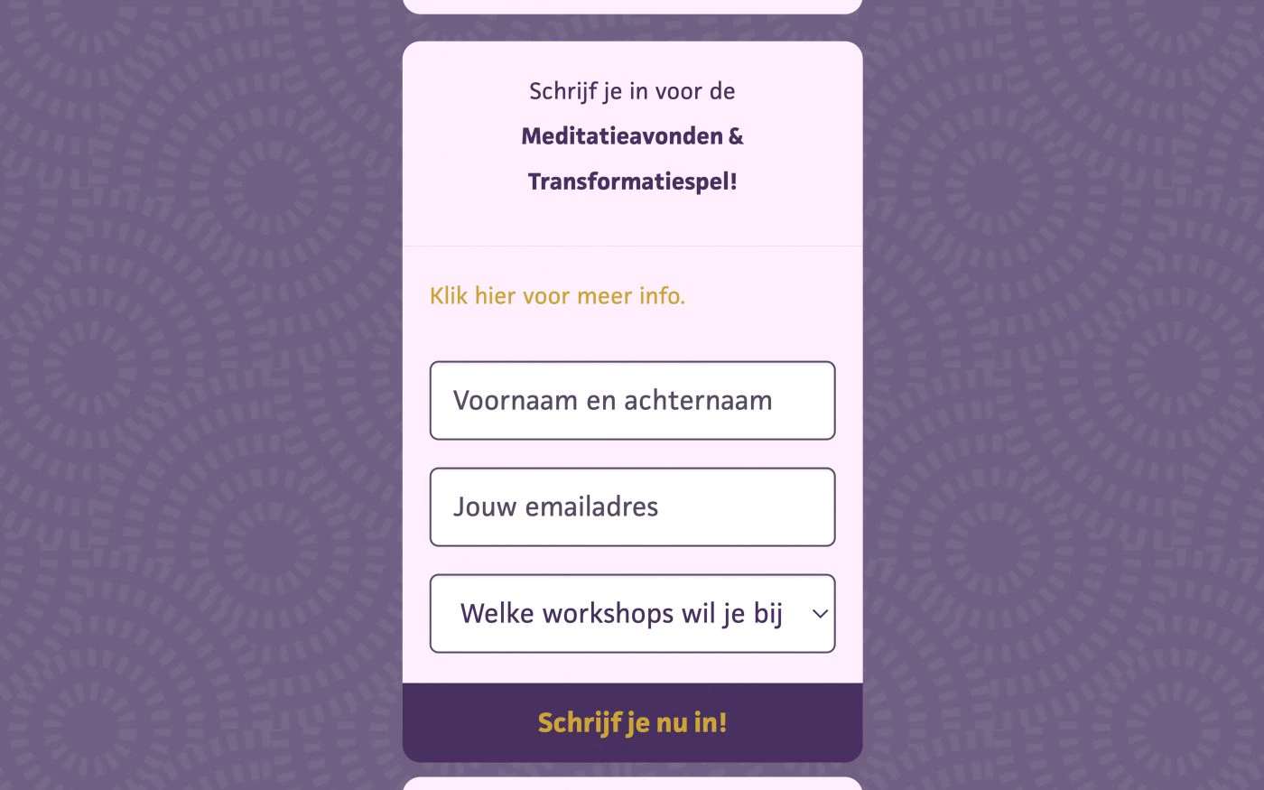 UI Design Inschrijvingsmodule