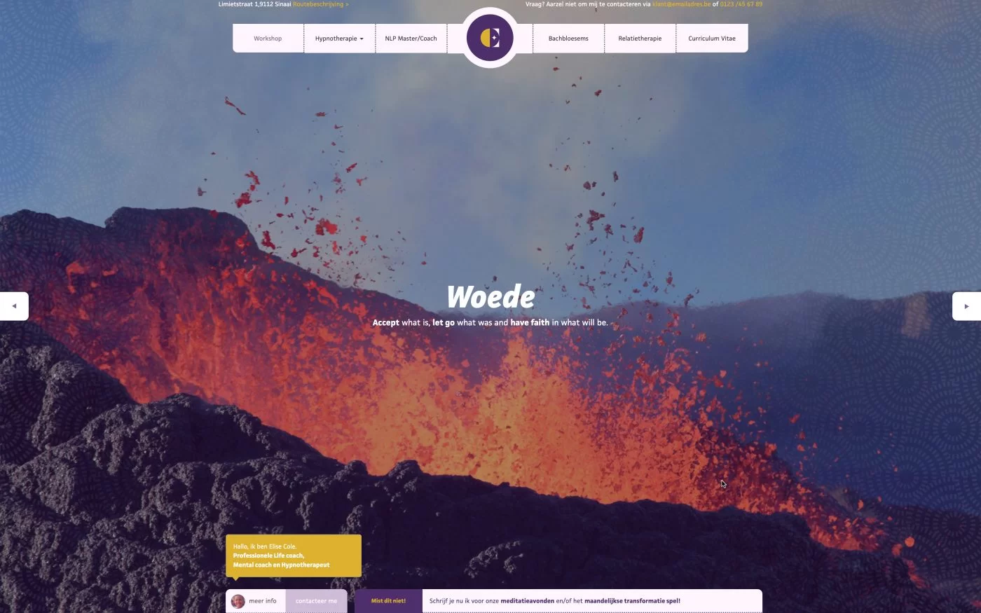 Woede Header afbeelding Webdesign