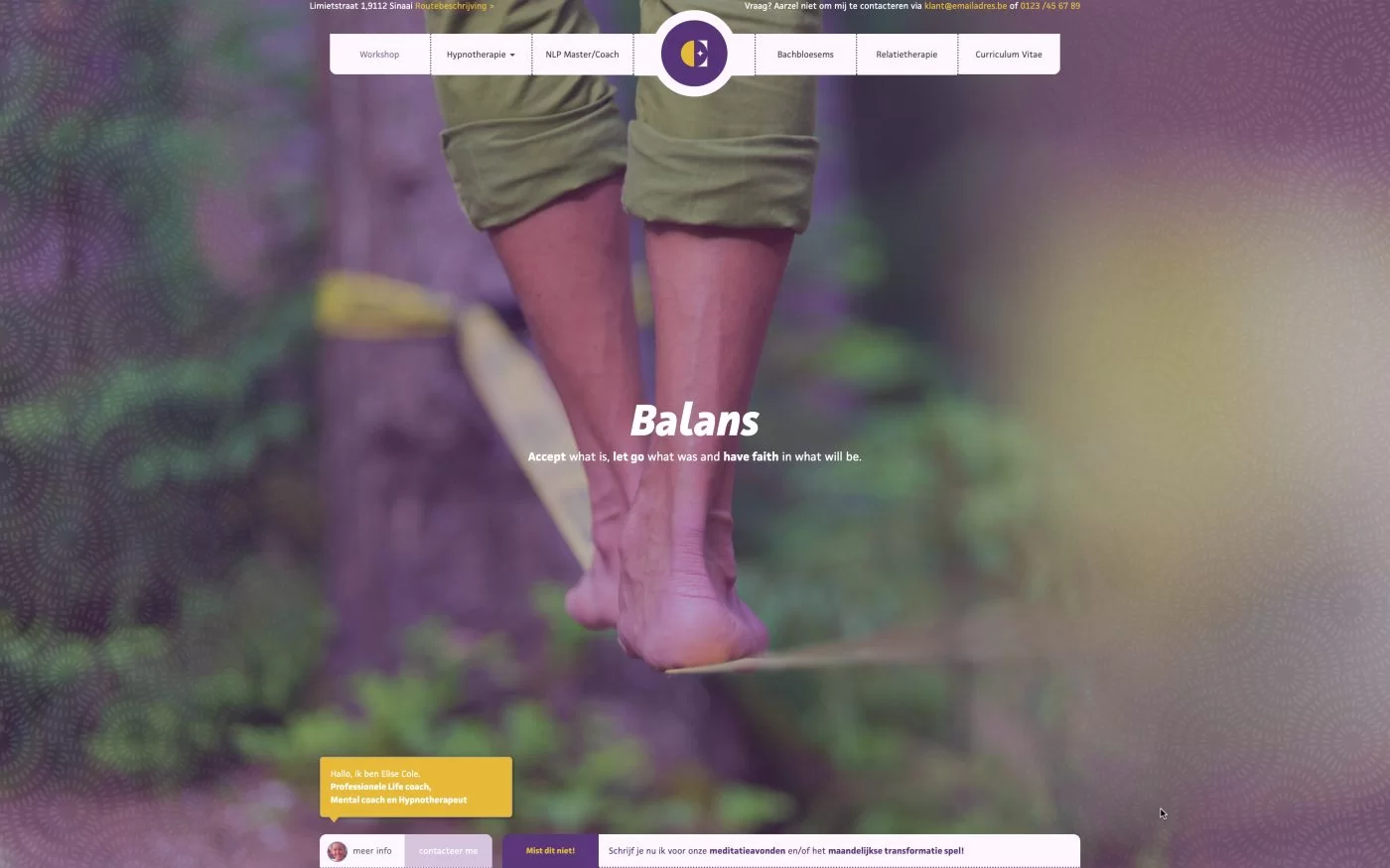 Balans Header afbeelding Webdesign
