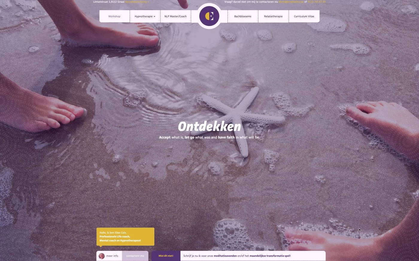 Ontdekken Header Afbeelding Webdesign