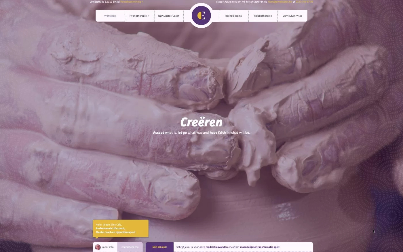 Creëren Keramiek Header afbeelding Webdesign