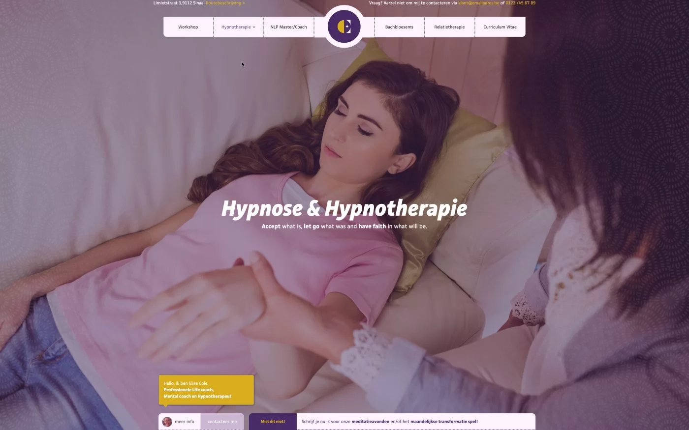 Hypno Header afbeelding Webdesign