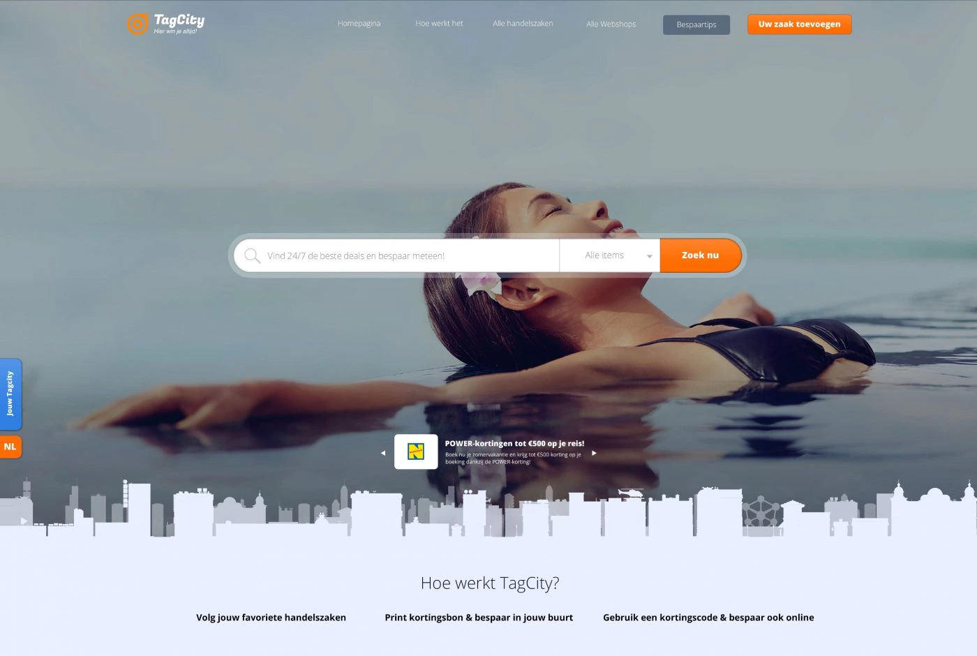 webdesign homepage take-over neckermann