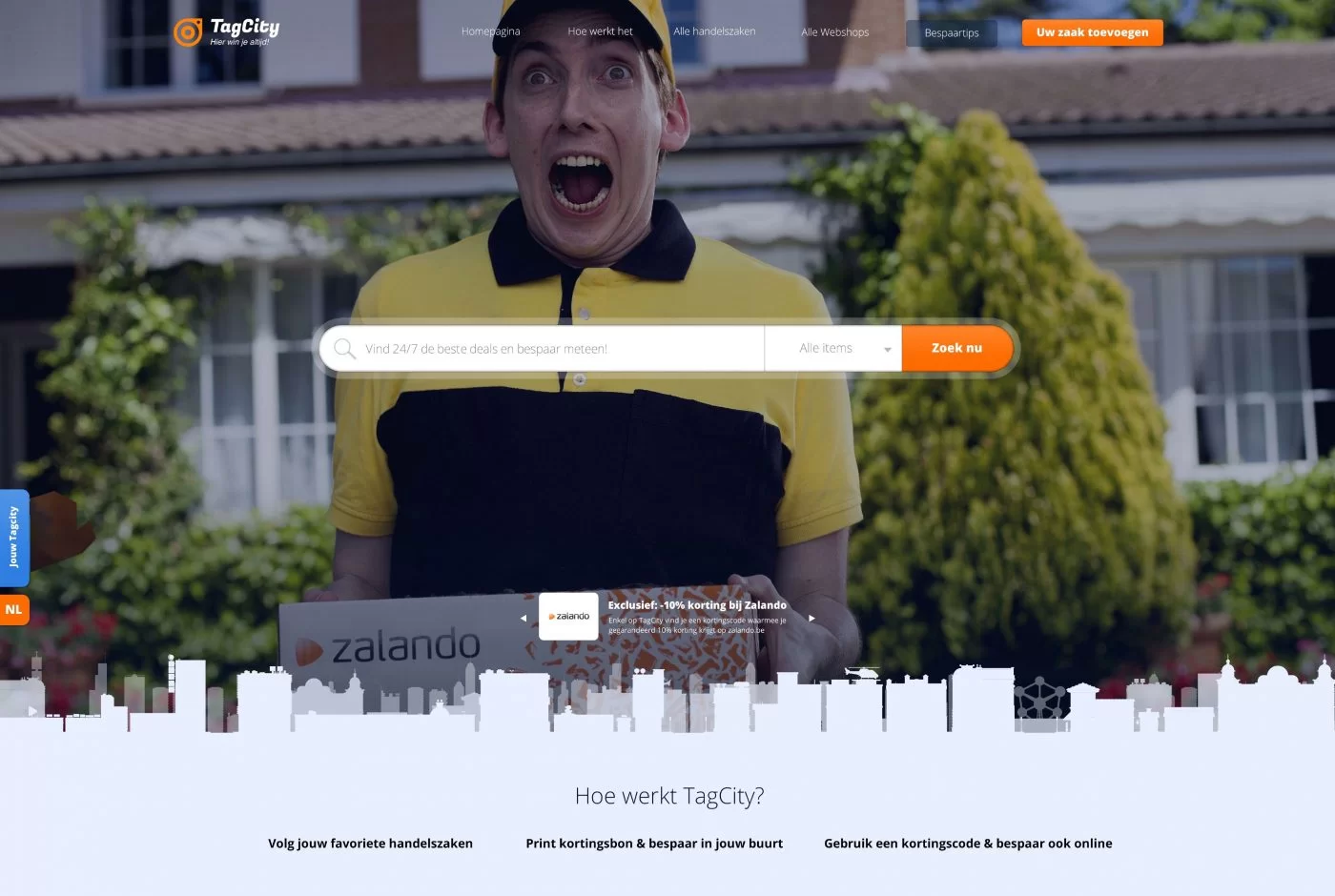 webdesign homepage take-over Zalando