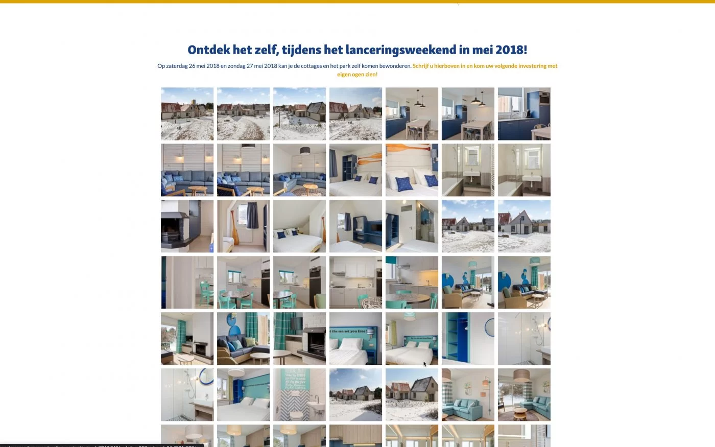 Screenshot fotogalerij Facebook Reclame Campagne website