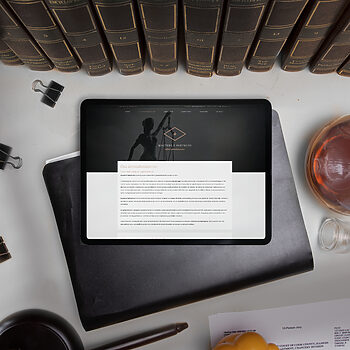 Classy website for law firm in West Flanders