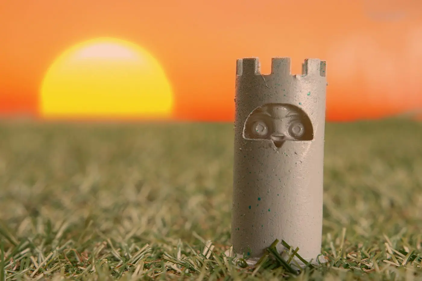 The white rook of the Pixipop Chess game