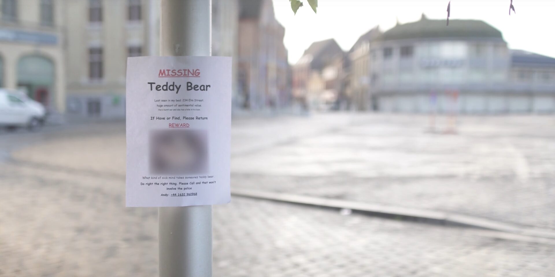 ted missing poster