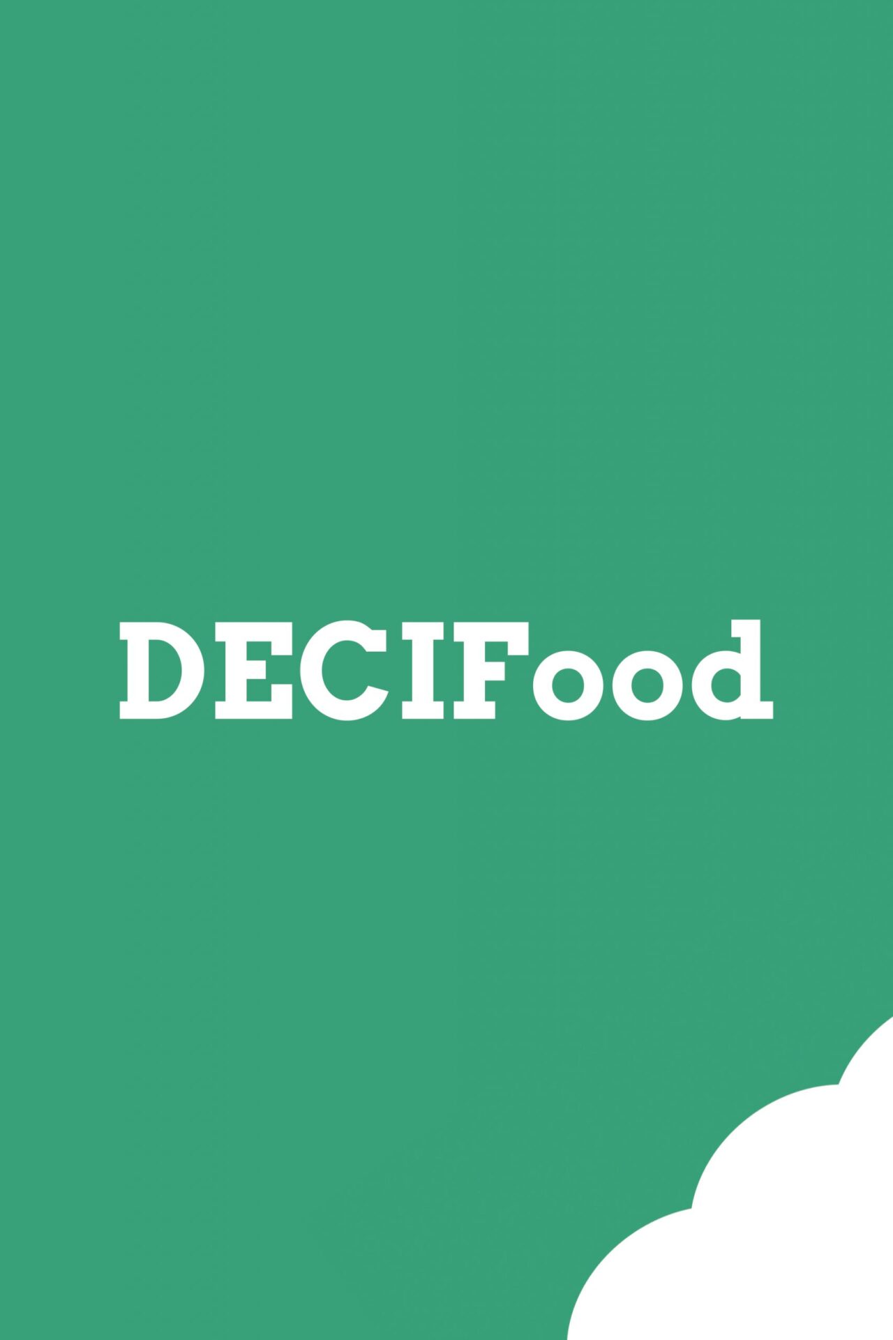 Decifood logo branding