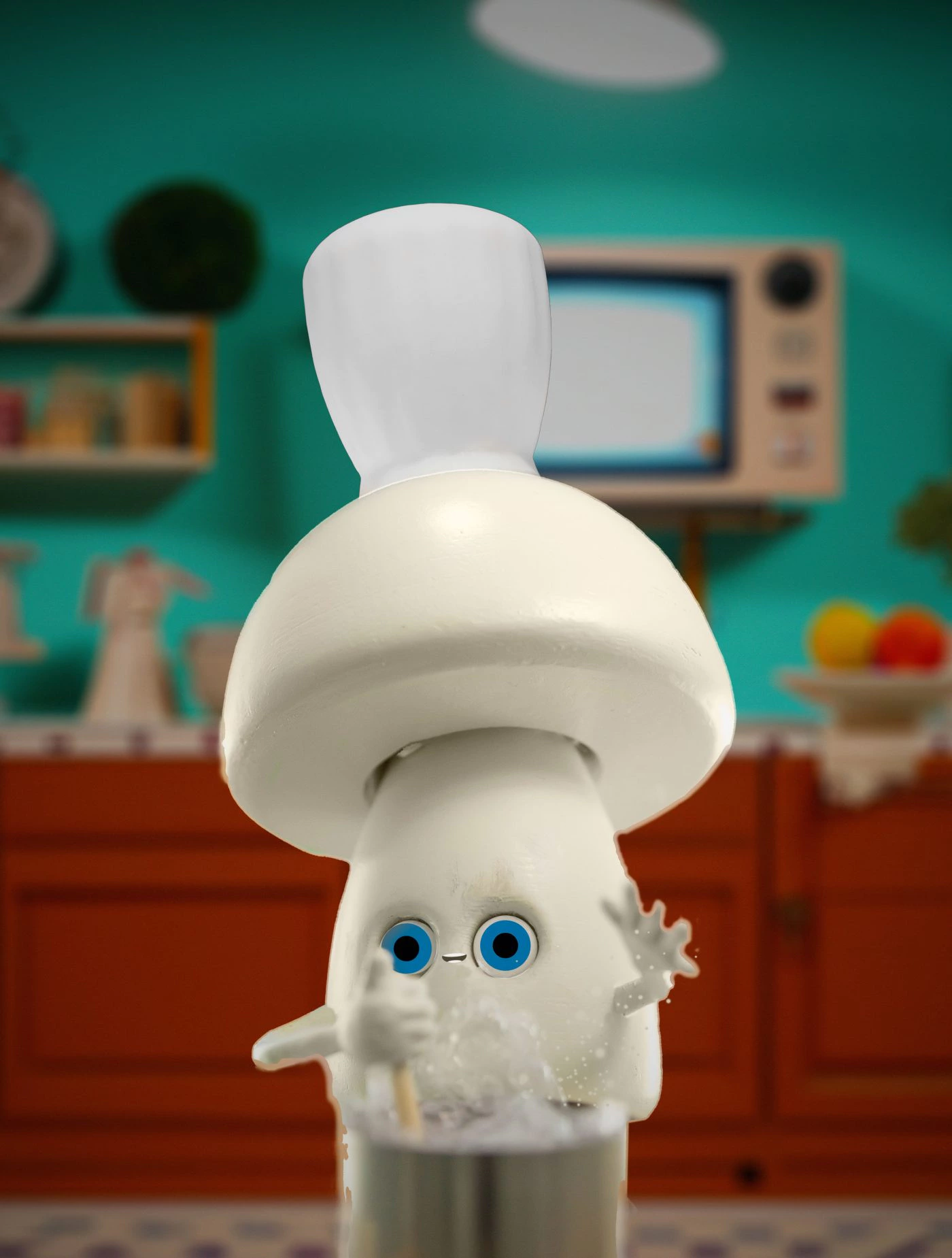 Paddestoel 3D printed