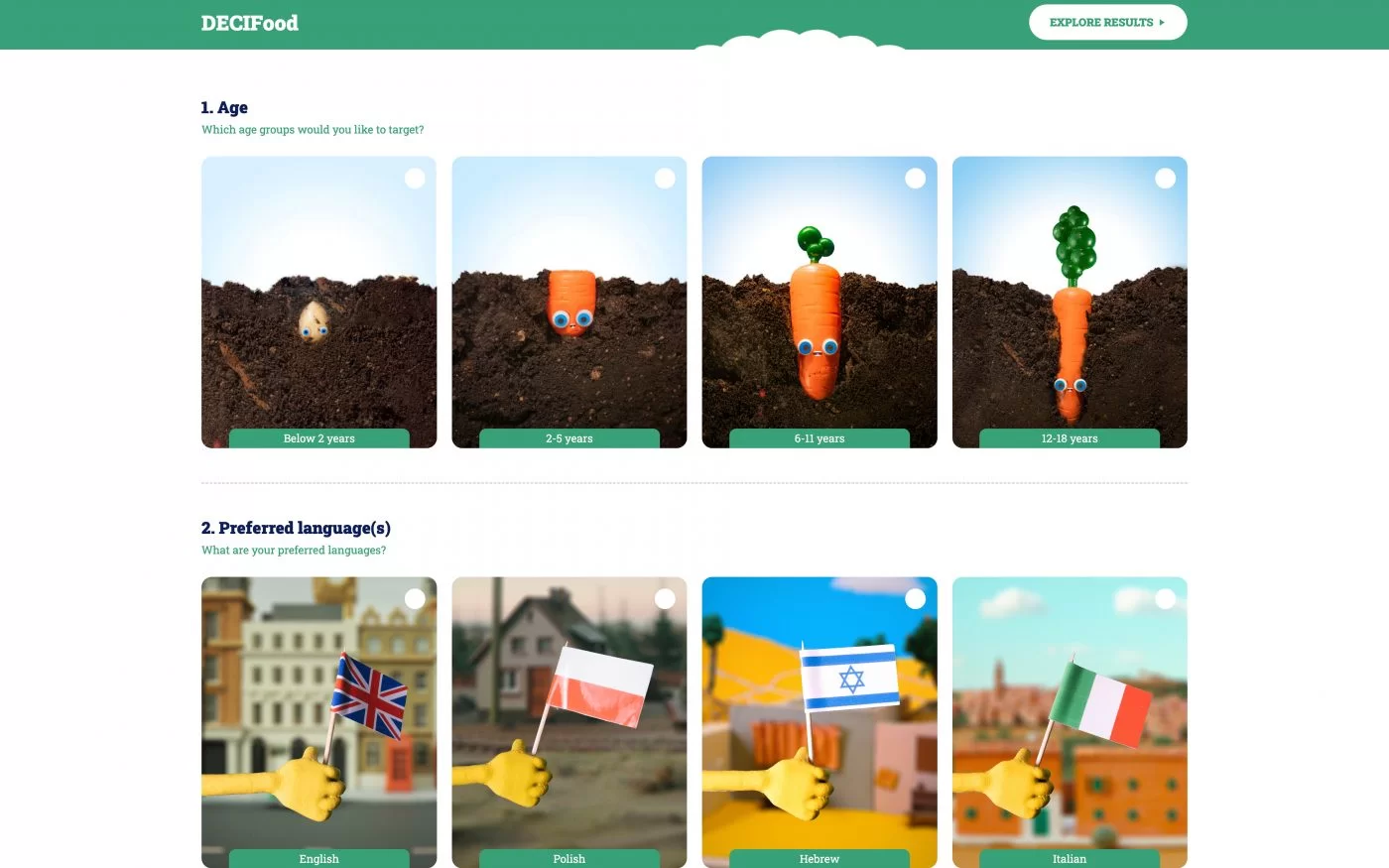 3D printed karakter design in web app