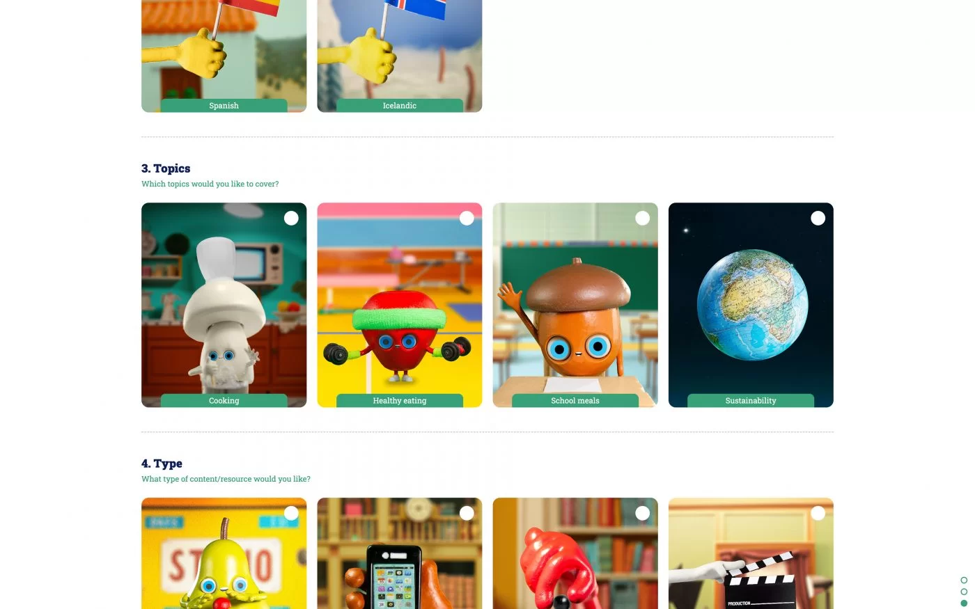 3D printed karakter design in web app