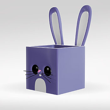 Pixel Pot Easter Bunny (3D print STL)